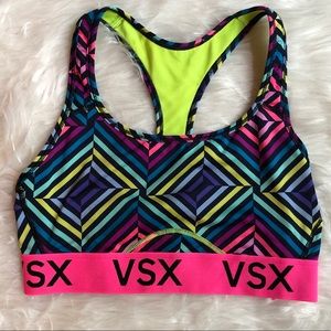 NWOT Victoria’s Secret Sports Bra M multi colored